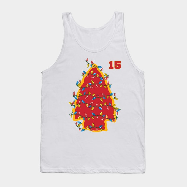 Chiefs Christmas. Mahomes 15 Lovers and Fans Tank Top by Megadorim